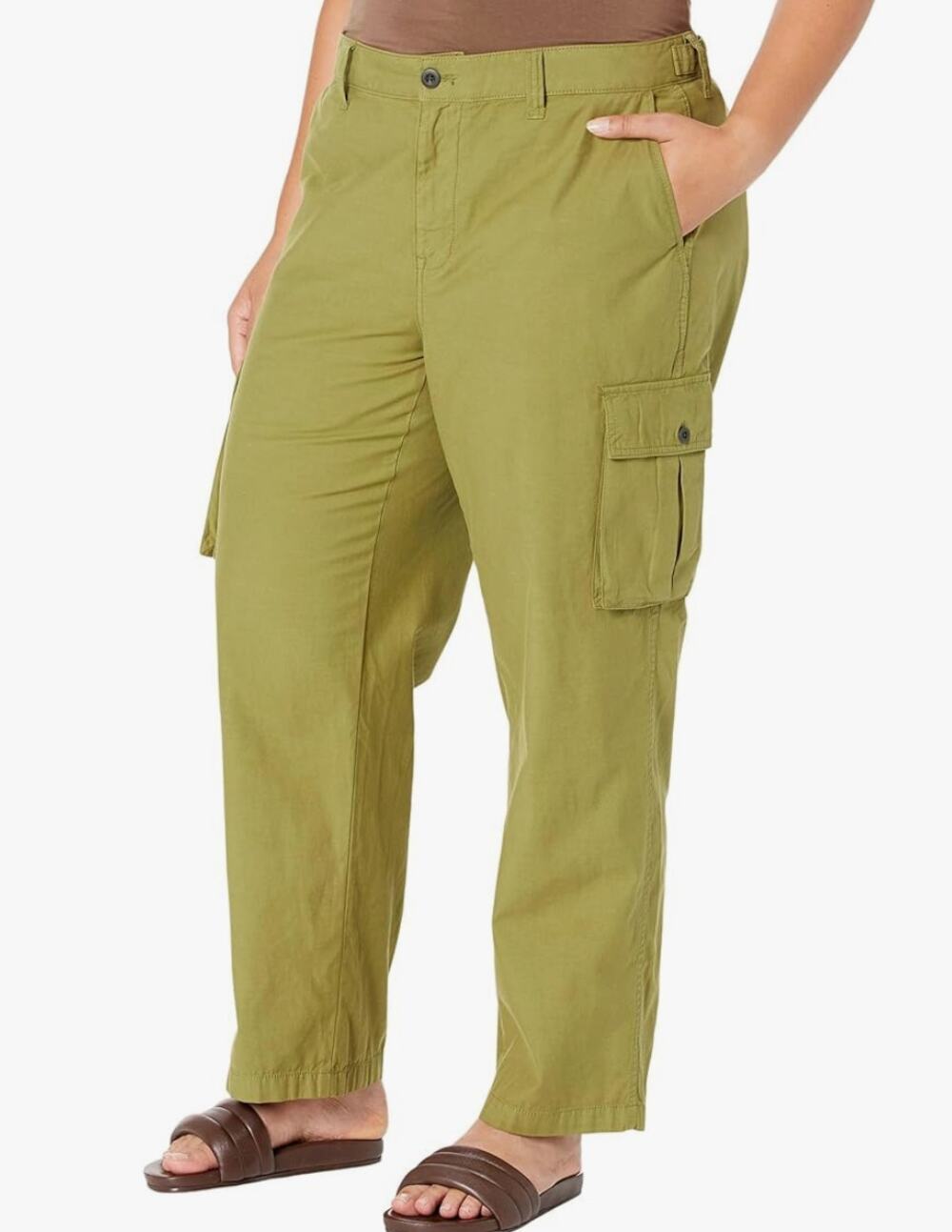 Madewell Garment-Dyed Low-Slung Straight Cargo Utility Pants Green Size 30